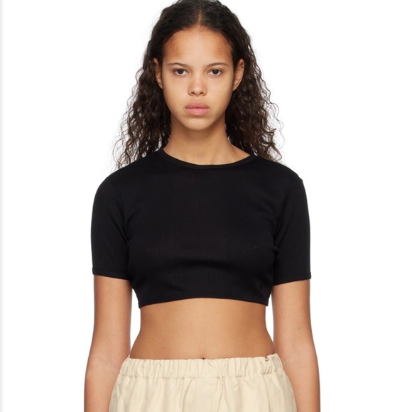 Loulou Studio Tops - LOULOU STUDIO Black Adas T-Shirt S